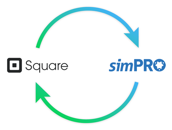 Simpro and Square logo composition