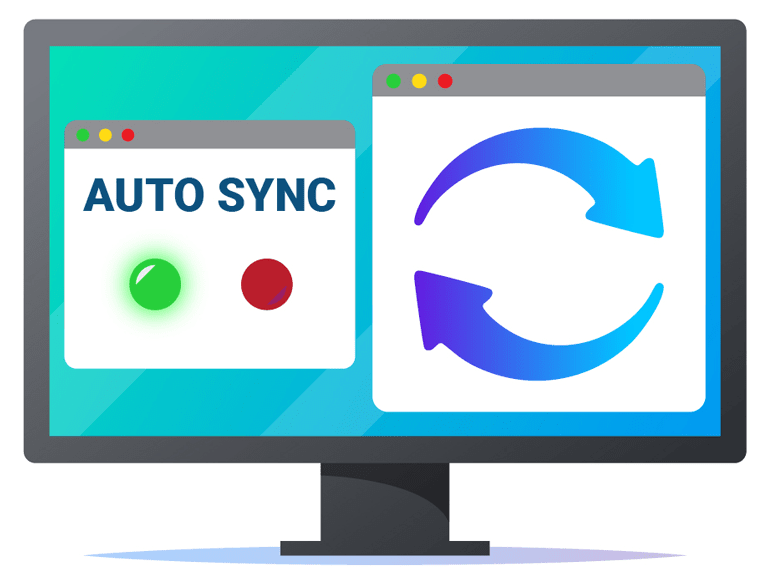 auto sync dialogue on computer monitor