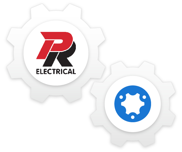 P&amp;R Electrical and Simpro cog composition