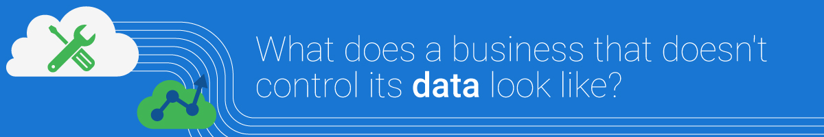 What does a business that doesn't control it's data look like?