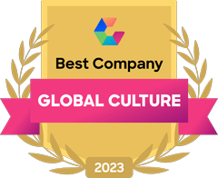 Comparably Award - Best Global Culture - Best Company - 2023